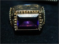925  ANTIQUE VICTORIAN STYLE Ring W/Large
