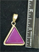 VINTAGE TAXCO MEXICO STERLING PURPLE STONE