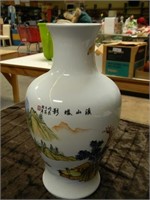 LARGE ASIAN STYLE PORCELAIN VASE-IN VERY GOOD