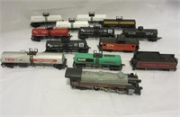 HO Scale Engine and Several Cars