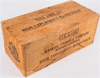 1930s Dynamite Wood Box Apache Powder Co Arizona