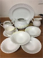J&G Meakin classic white dinnerware