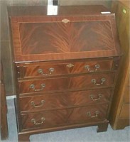 4 DRAWER, FITTED, DROP FRONT BUREAU