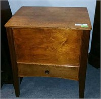 VINAGE SEWING CABINET, LIFT TOP, WITH DRAWER