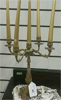 GILTED ANTIQUE CANDELABRA