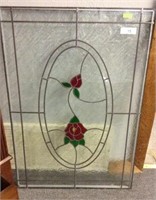 DECORATIVE GLASS PANEL ENCASED IN SAFETY GLASS,