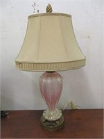 GORGEOUS VINTAGE MURANO STYLE ART GLASS LAMP 31.5"