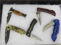 5 PC ASSORTED COLLECTOR POCKET KNIVES (DISPLAY