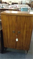 MID CENTURY ENVELOPE STYLE COCKTAIL CABINET