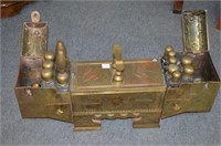 VINTAGE BRASS TURKISH SHOE SHINE STAND