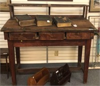 PRIMITIVE BANK CLERKS DESK 60" LONG