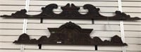 CARVED ARCHITECTURAL PIECES 49.5" AND 64.5"  (2X)