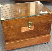 "INSTRUMENT BOX" STYLE ROLL AROUND SIDE TABLE WITH