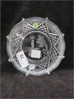 WATERFORD ETCHED HOLIDAY TRAY 8"