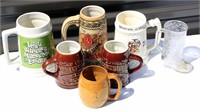 Lot of 8 Mugs Steins Collectible UO Strohs Hall