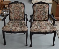 Pair Parlor Arm Chairs