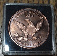 One Ounce Copper Fire & Rescue Coin