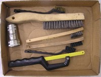 Wire Brush & Hand Saw Lot