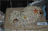 Pacific Rim Import Copr "Tidepool" shell vase NWB