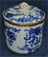 Ceramic canister with lid Made in England