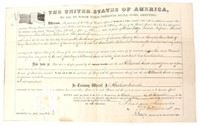 STODDARD SIGNED LINCOLN LAND GRANT 1862