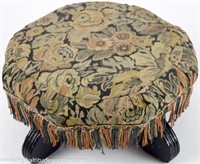 Victorian East Lake Round Foot Stool