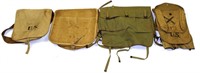 US ARMY HAVERSACK LOT OF 4