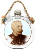 SPANISH AMERICAN WAR ADM. DEWEY GLASS CANTEEN