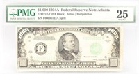 $1000.00 PMG VF25 FEDERAL RESERVE NOTE 1934A