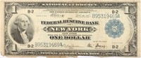 $1.00 NEW YORK FEDERAL RESERVE NATIONAL 1918 NOTE