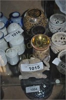 lot of misc India candle holders