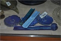 Lot of misc. blue Incense Holders