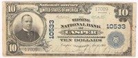$10.00 CASPER WYOMING NATIONAL BANK NOTE CH. 10533
