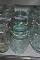 Lot of 3 Hermatic A glass canisters with lids