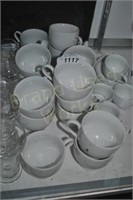 Lot of matching Cups and Tiny plates