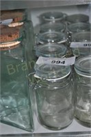 Lot of 5 cost plus glass canisters