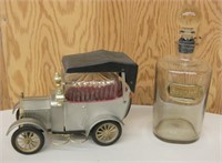 Bourbon Decanter & Old Automobile Decanter