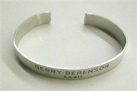 Sterling .925 Marked Military ID Bracelet