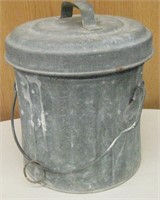 Small Vintage #2 Trash Can With Lid
