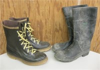 2 Pairs Of Rubber Boots - LaCrosse & Outdoorsman