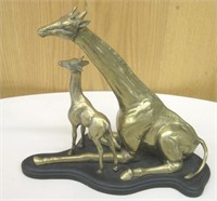 Brass Giraffe Statue