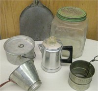 Vintage Pots & Kitchen Utensils