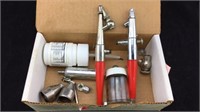 2 Paasche Airbrushes with Accessories
