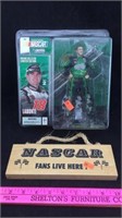 Wood NASCAR Sign and Bobby Lamont's Figurine