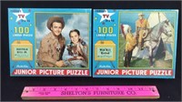 2 Vintage 100 Piece Junior Picture Puzzles
