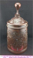 Wood Container with Engravings