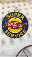 Chevrolet super service sign