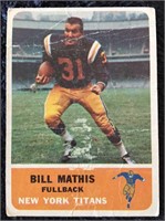 1967 - Fleer #62 - FB - Bill Mathis