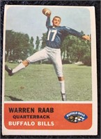 1967 - Fleer #22 - FB - Warren Raab