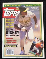 1991 Summer - Topps Magazine- Rickey Henderson